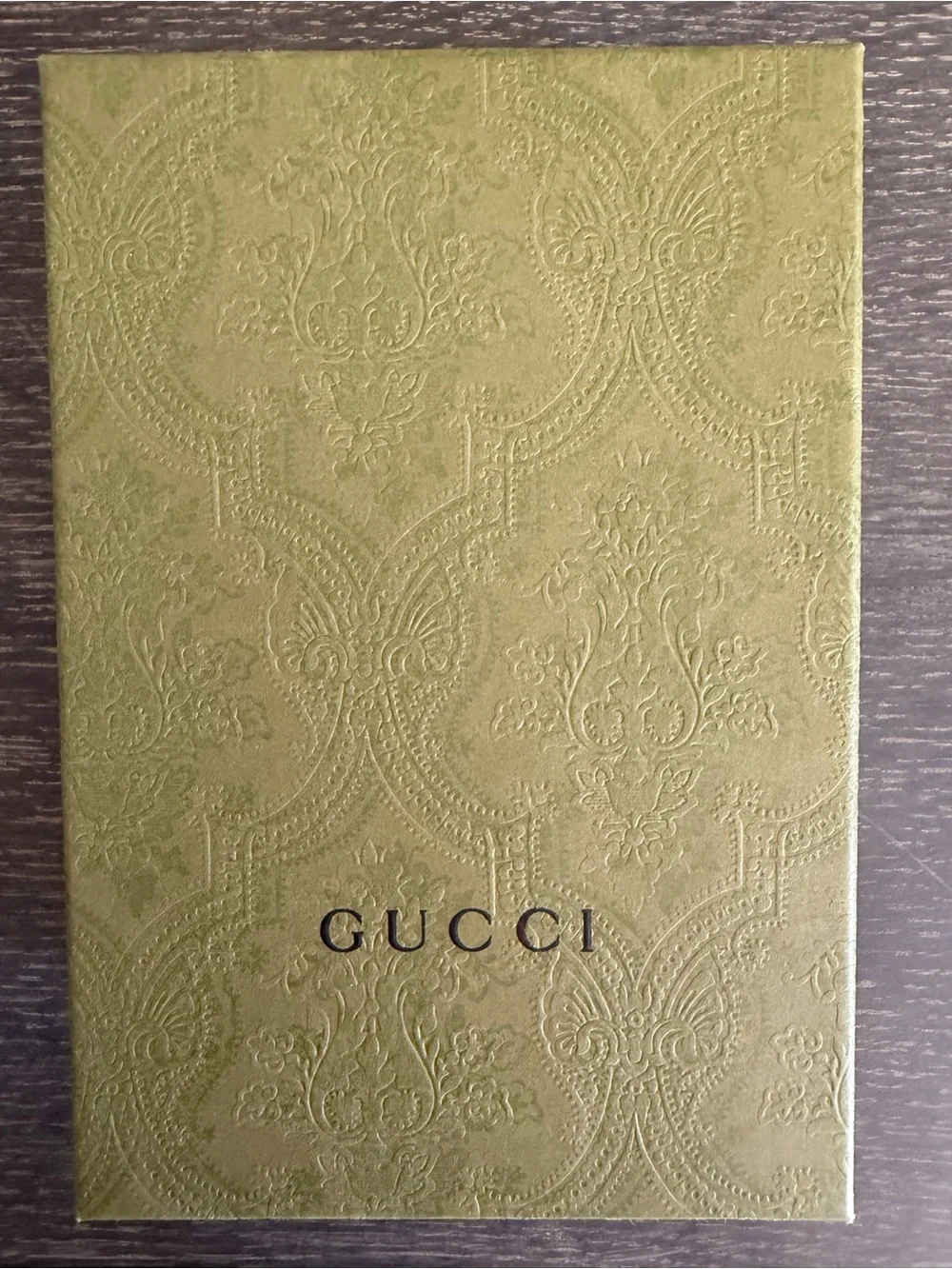 Gucci Black/ Green Leather Card Holder Wallet for Men